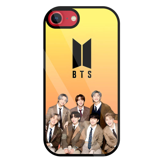 BTS Crew Glass Case For Apple iPhone 8