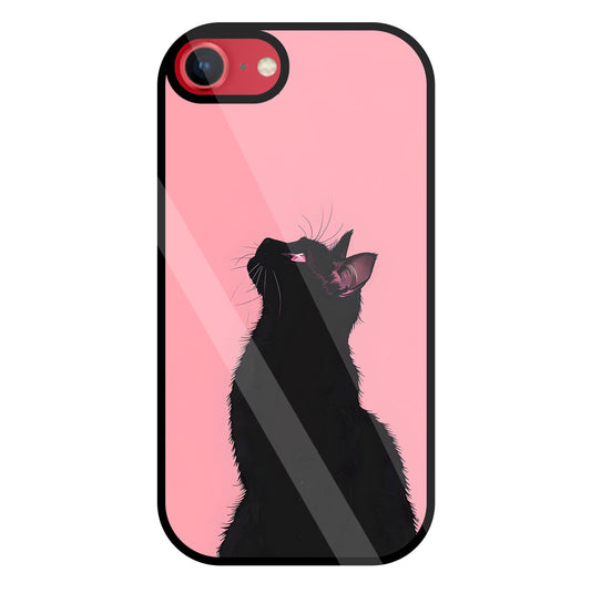 Black Cat Glass Case For Apple iPhone 8