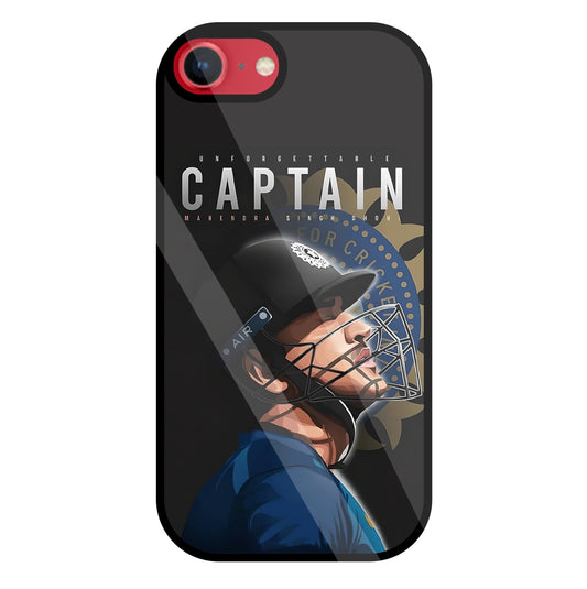 Captain MS Dhoni Glass Case For Apple iPhone 8