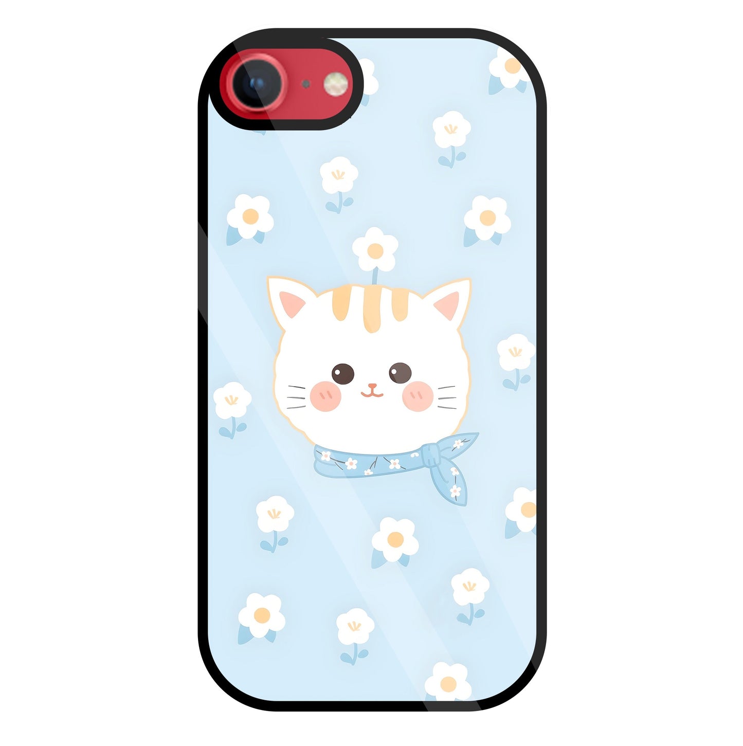 Cute Kitten Glass Case For Apple iPhone 8
