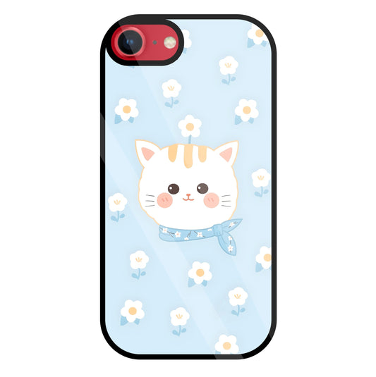 Cute Kitten Glass Case For Apple iPhone 8