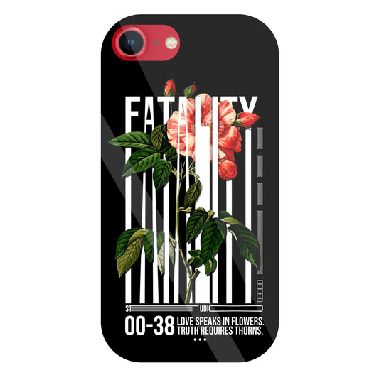 Fatality Flower Glass Case For Apple iPhone 8
