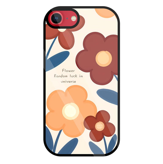 Flower Random Luck Glass Case For Apple iPhone 8
