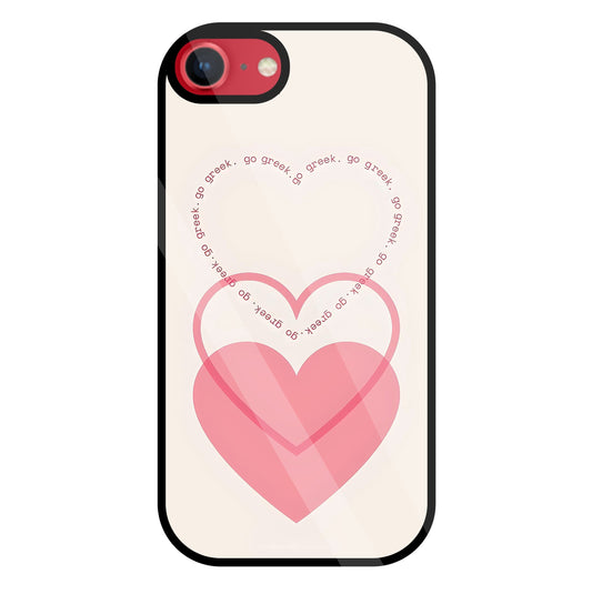 Heart Glass Case For Apple iPhone 8