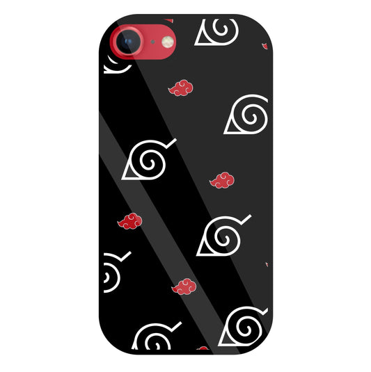 Itachi sharigan Sign Glass Case For Apple iPhone 8