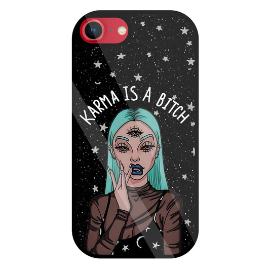 Karma Is A Bitch Glass Case For Apple iPhone 8