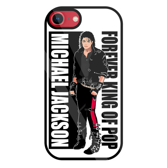 Michael Jackson King Of Pop Glass Case For Apple iPhone 8