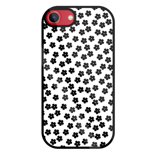 Multiple Daisy flowers Glass Case For Apple iPhone 8