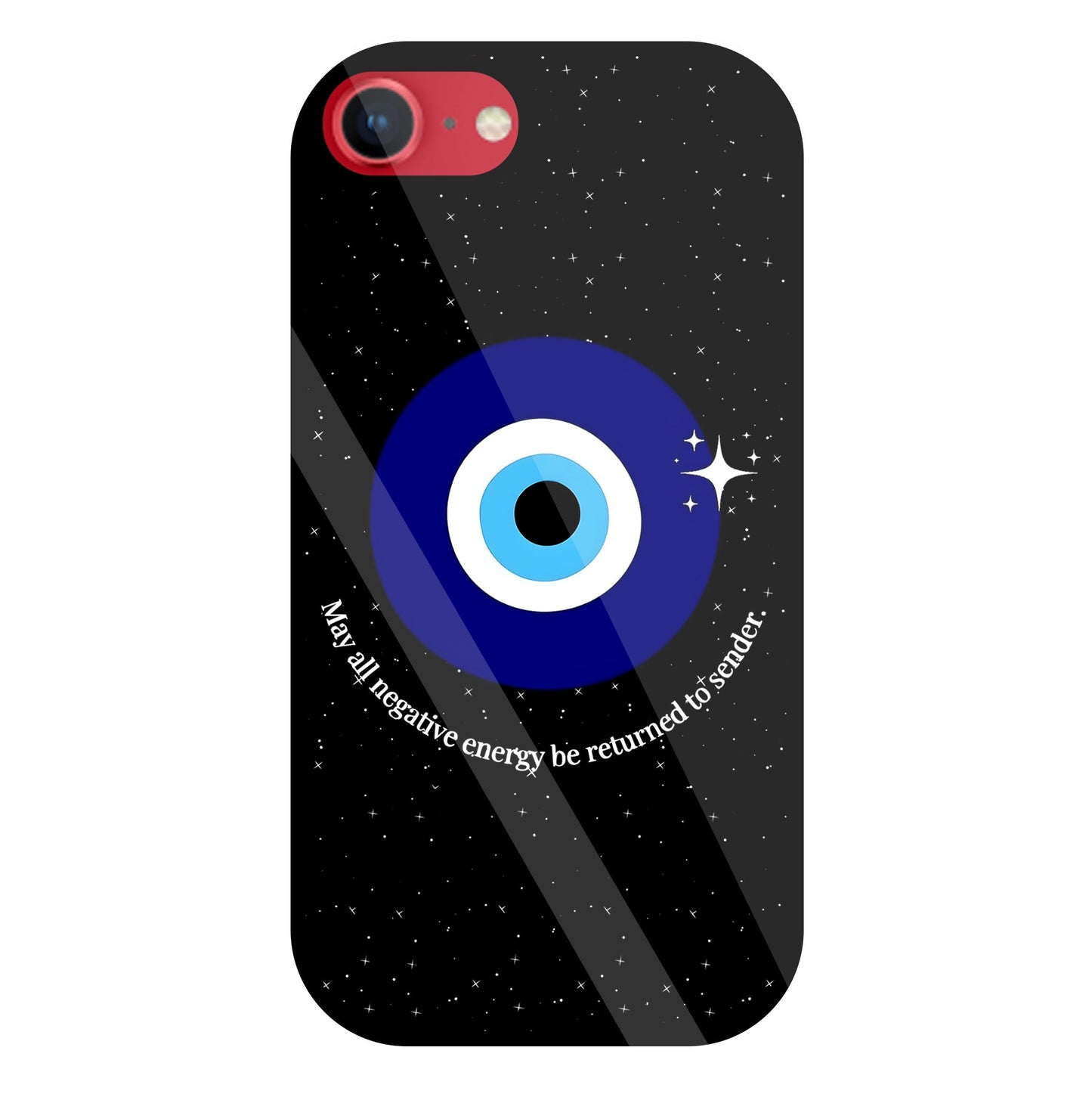 Negative Energy Return Glass Case For Apple iPhone 8