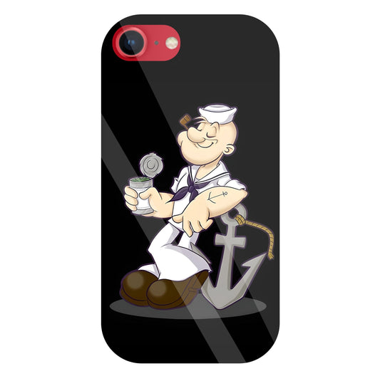 Popeye The Sailor Glass Case For Apple iPhone 8