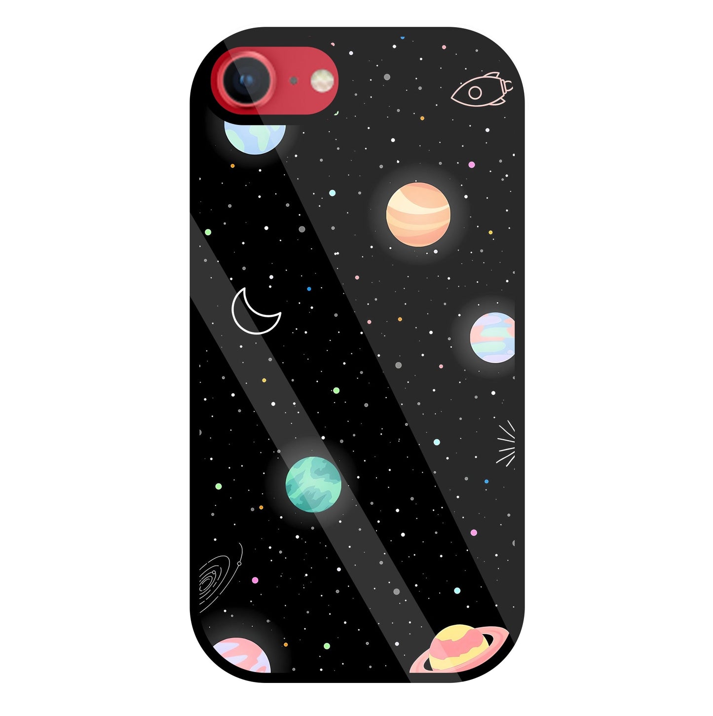 Space Galaxy Glass Case For Apple iPhone 8