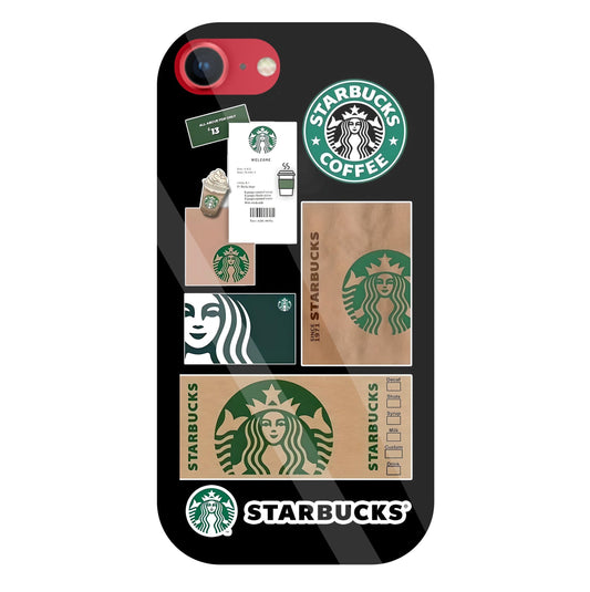 Starbucks 1971 Glass Case For Apple iPhone 8