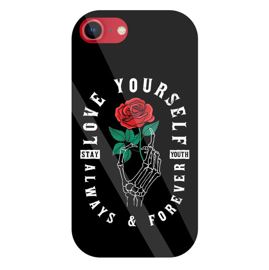 Stay Youth Love Glass Case For Apple iPhone 8