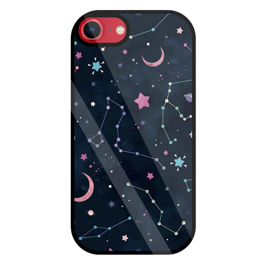 Symbol Of Stars Glass Case For Apple iPhone 8