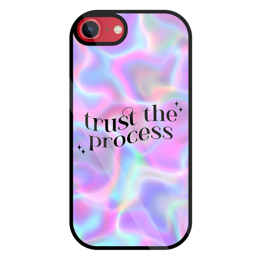 Trust the Process Glass Case For Apple iPhone 8