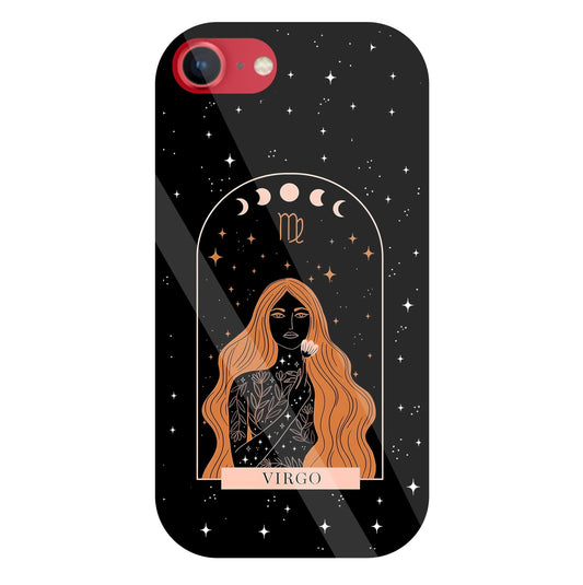 Virgo Black Glass Case For Apple iPhone 8