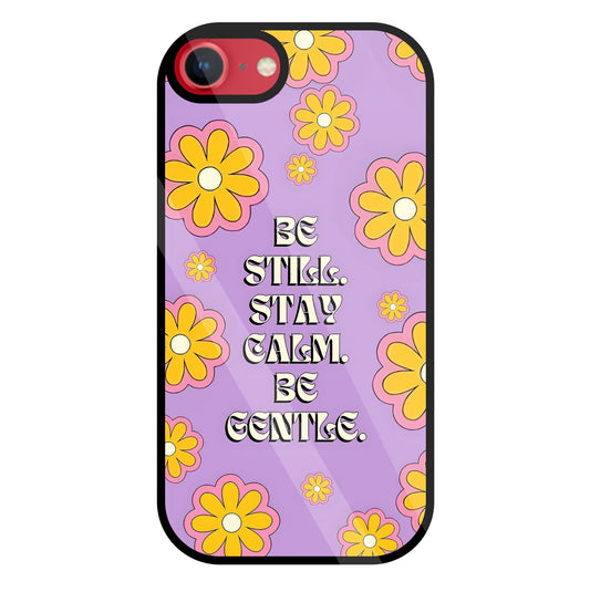 Yellow Flowers With Quotes Glass Case For Apple iPhone 8