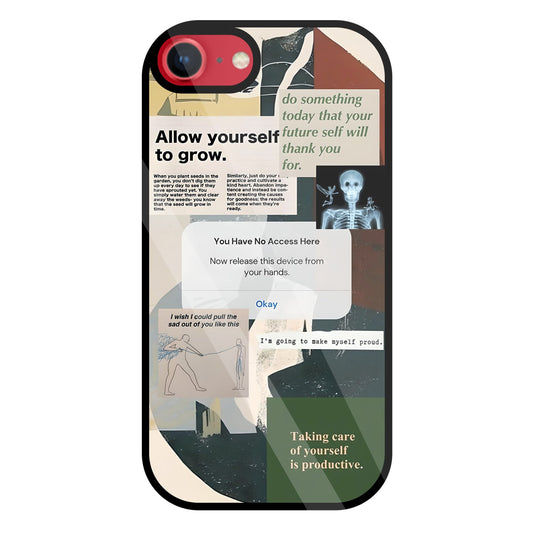 Yourself To Grow Glass Case For Apple iPhone 8