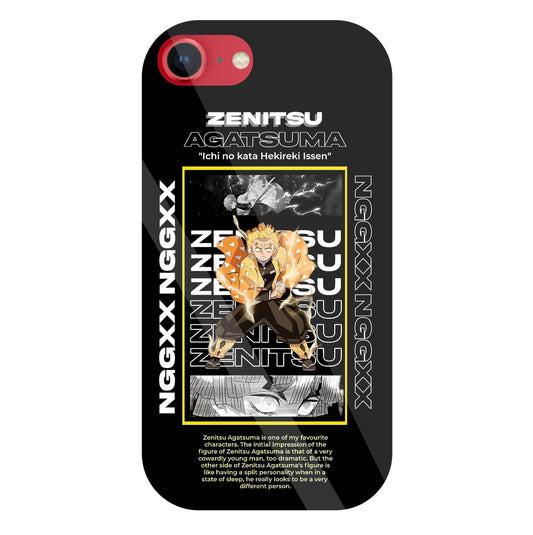 Zenitsu Anime Glass Case For Apple iPhone 8