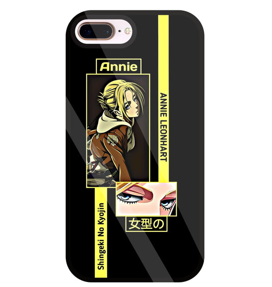 Annie Attack on Titan  Glass Case For Apple iPhone 8 +