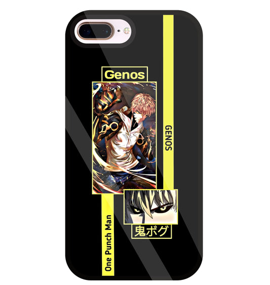 Genos Attack on Titan Glass Case For Apple iPhone 8 +