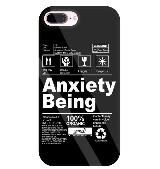 Anxiety Being Glass Case For Apple iPhone 8 +