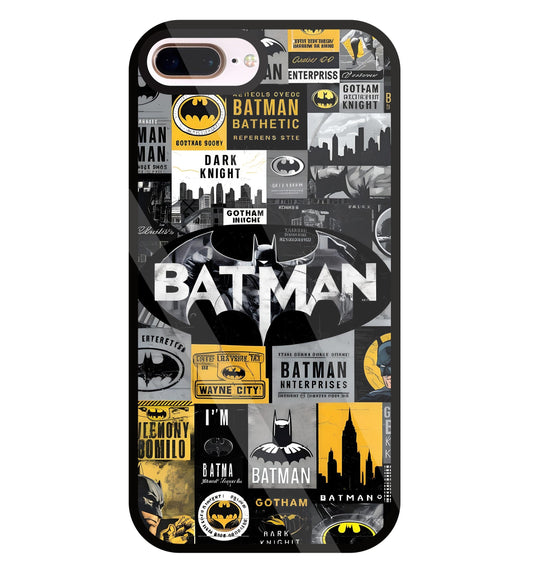 Batman Mashup Glass Case For Apple iPhone 8 +