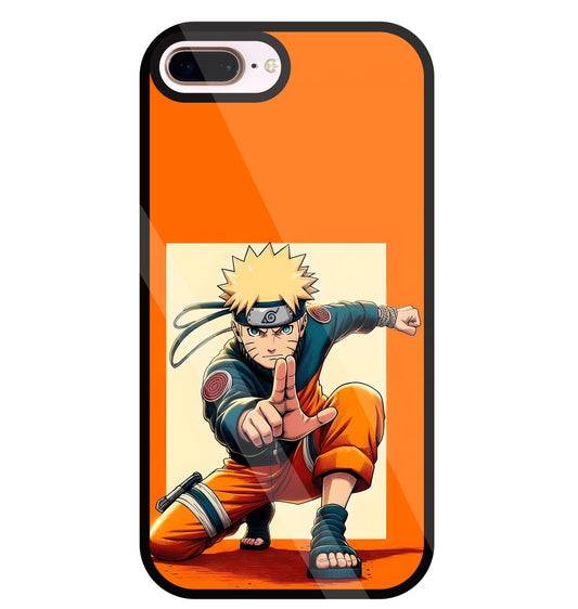 Cute Naruto Glass Case For Apple iPhone 8 +