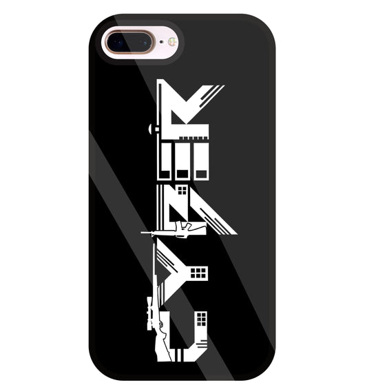 Cyber Gun Glass Case For Apple iPhone 8 +