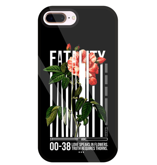 Fatality Flower Glass Case For Apple iPhone 8 +