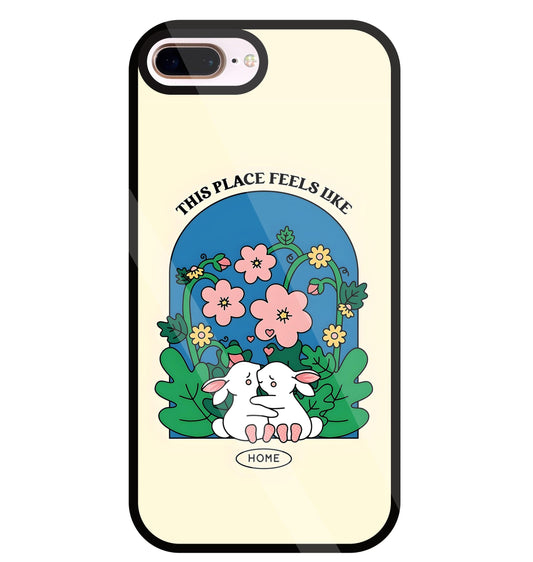 Feels Like Home Glass Case For Apple iPhone 8 +