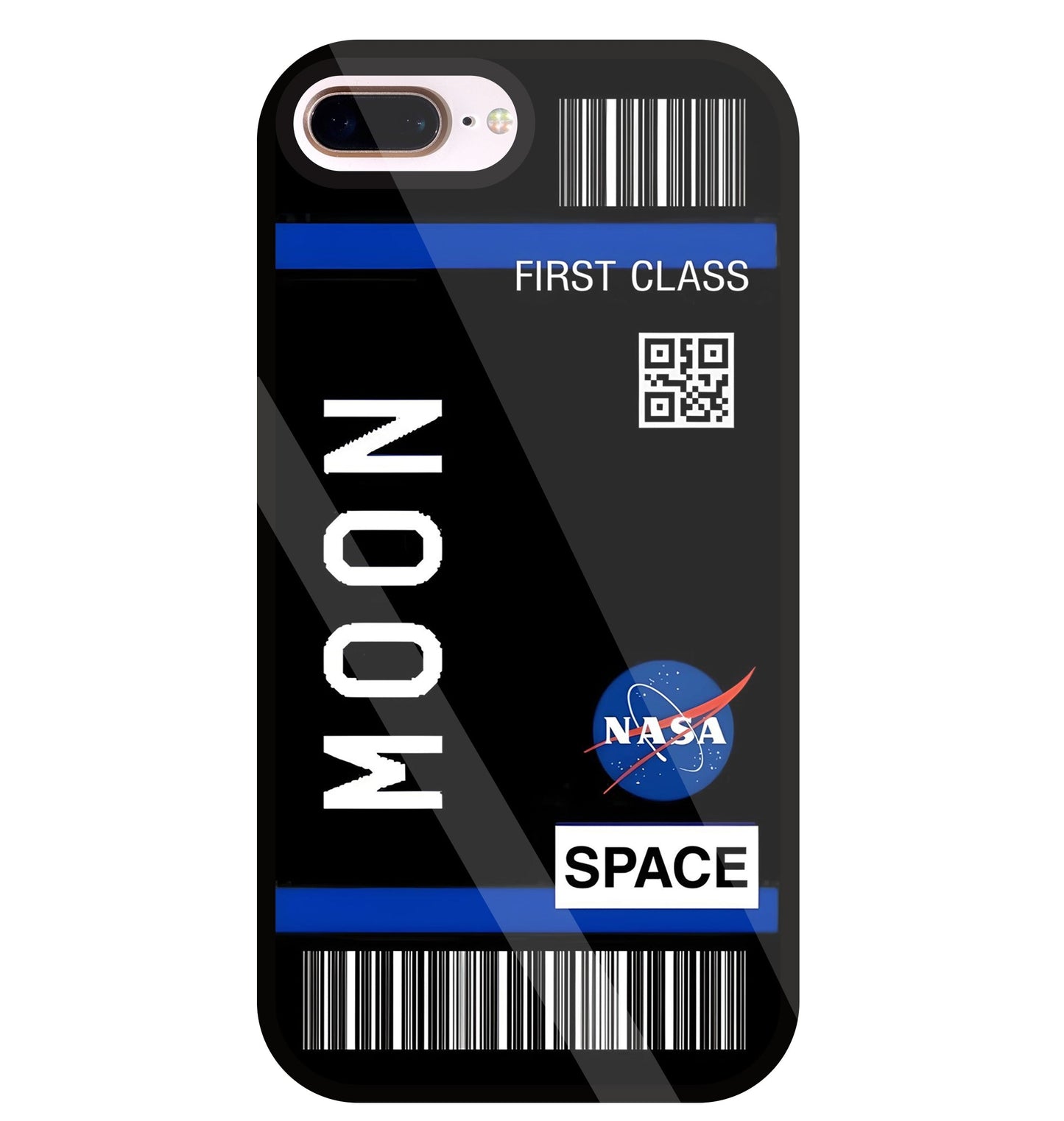 First Class Nasa Glass Case For Apple iPhone 8 +