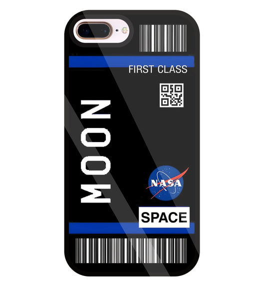 First Class Nasa Glass Case For Apple iPhone 8 +