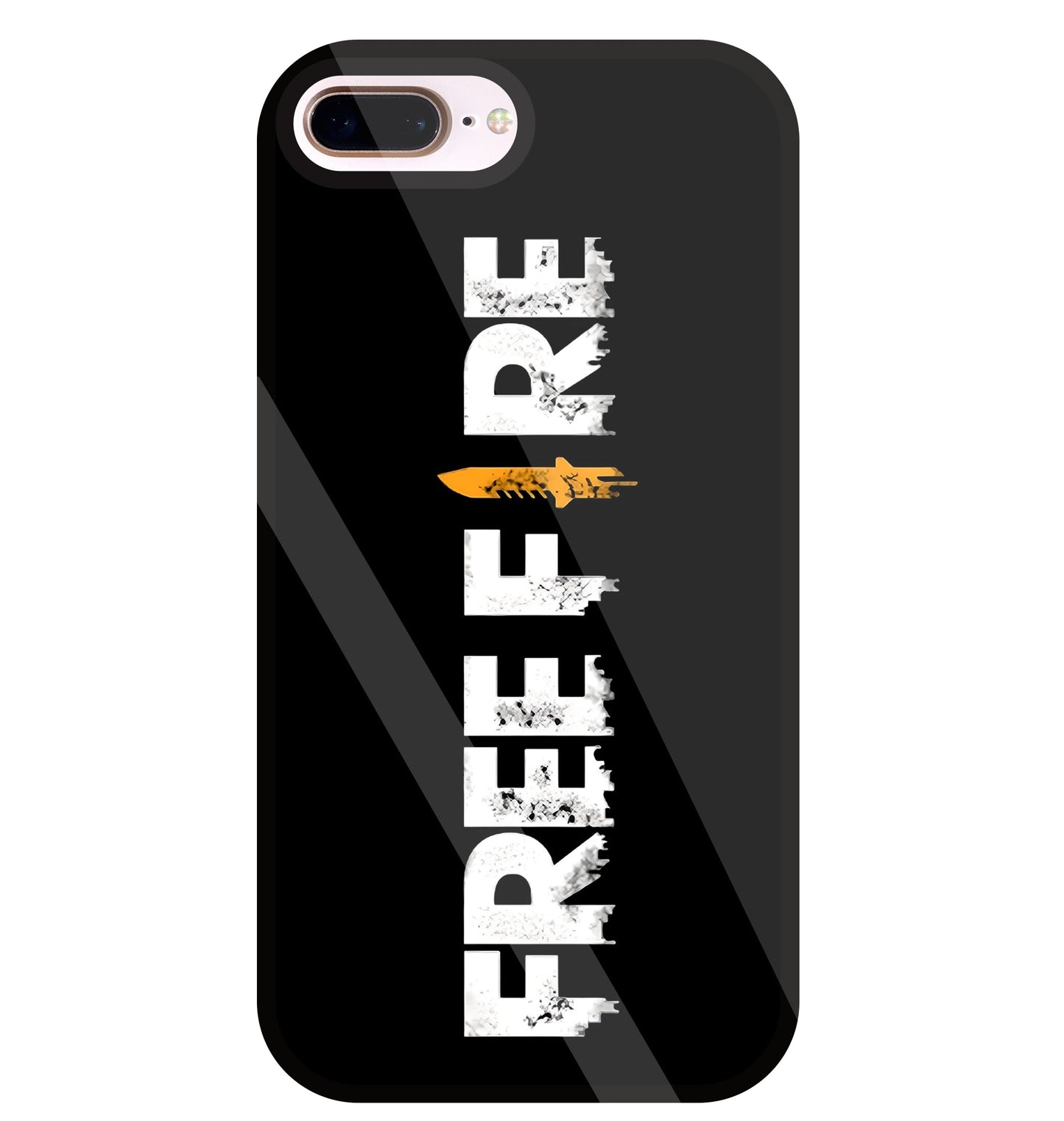 Free Fire Glass Case For Apple iPhone 8 +