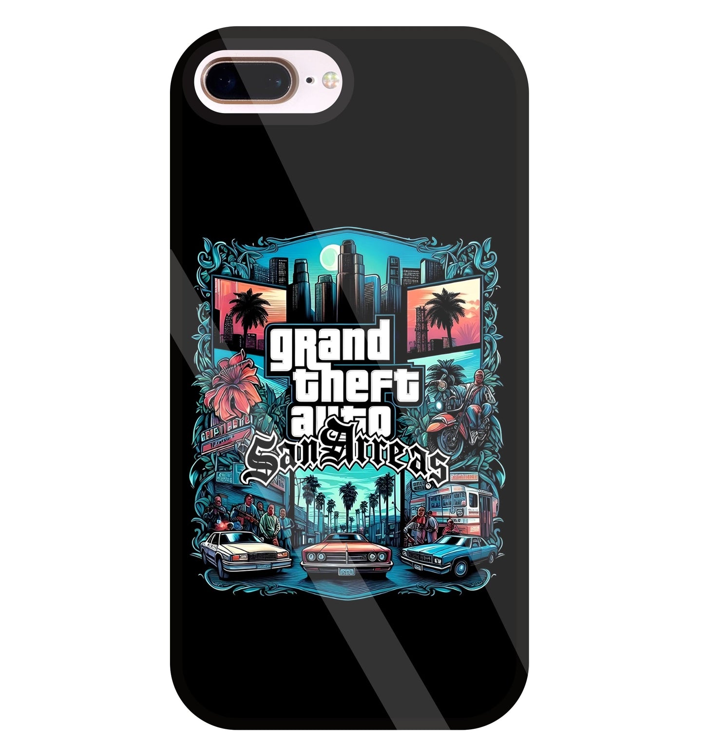 GTA Sanareas Glass Case For Apple iPhone 8 +
