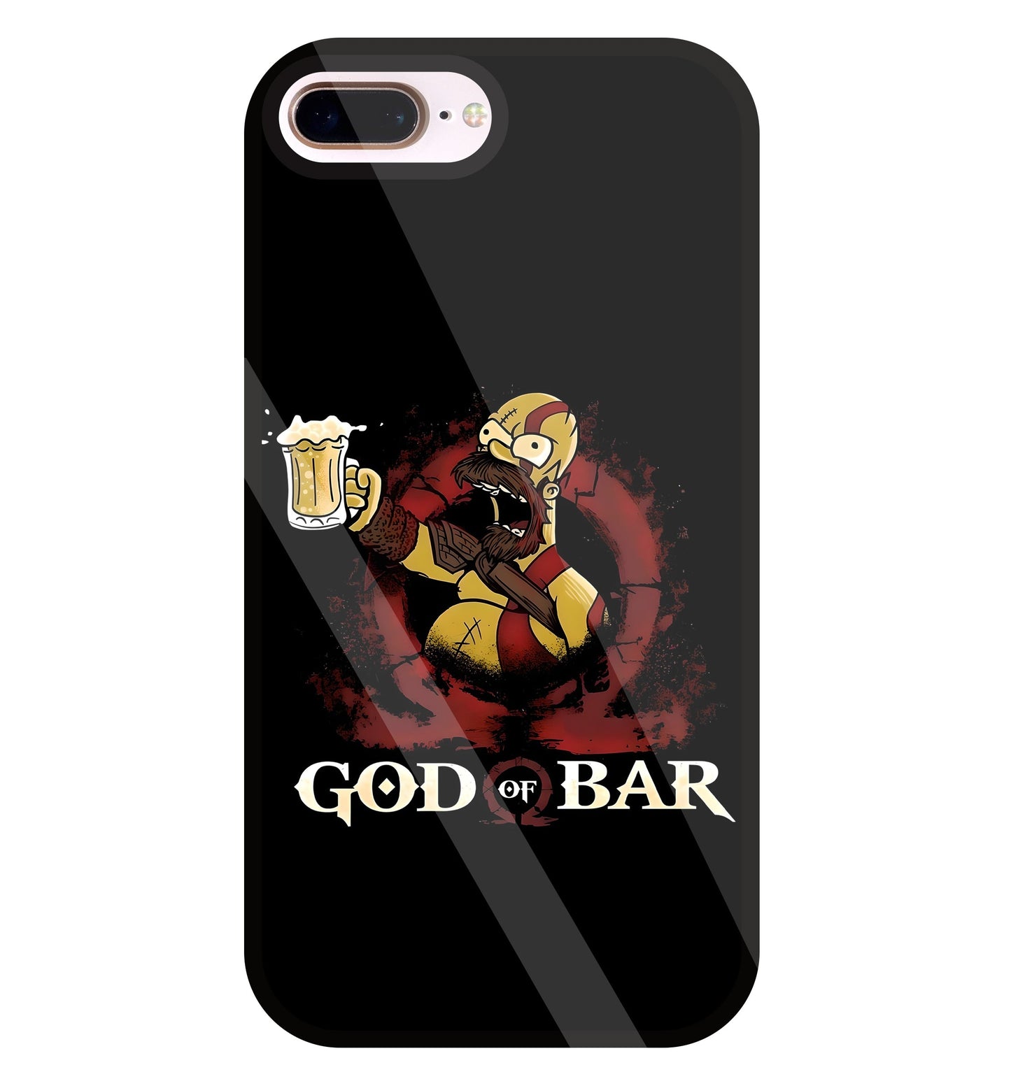God Of Bar Glass Case For Apple iPhone 8 +