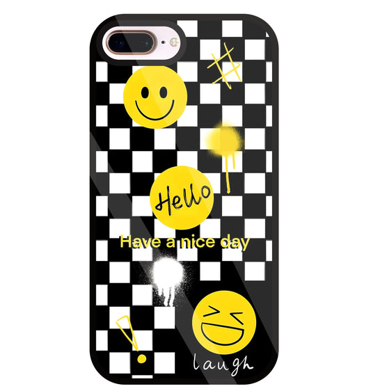 Have A Nice Day Glass Case For Apple iPhone 8 +