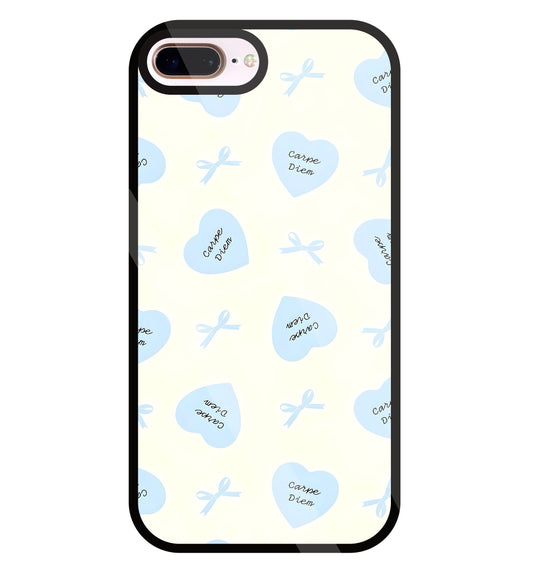 Heart Carpe Diem Glass Case For Apple iPhone 8 +