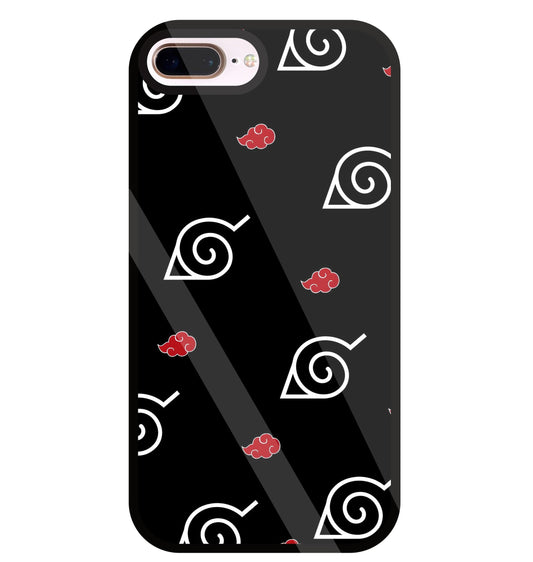 Itachi sharigan Sign Glass Case For Apple iPhone 8 +