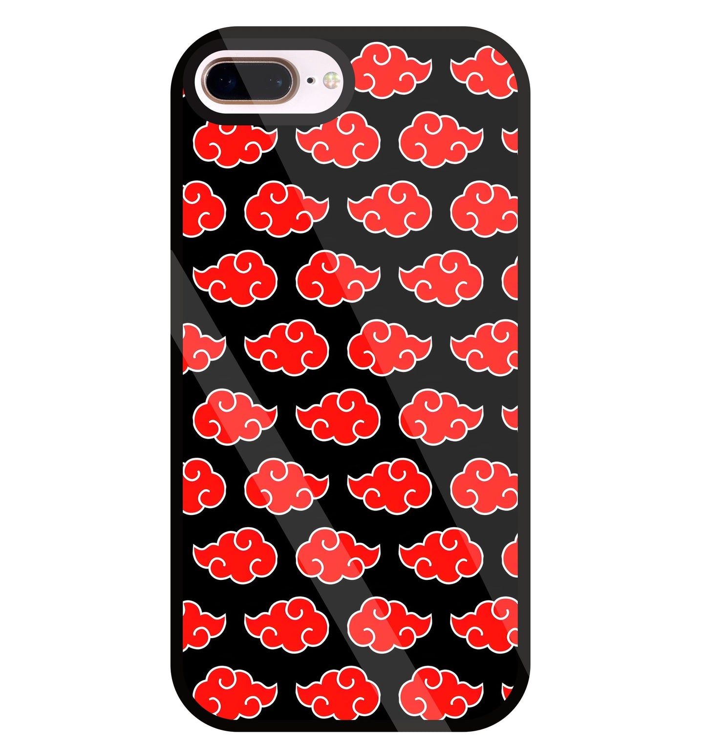 Japanese Clouds Seamless Pattern Glass Case For Apple iPhone 8 +