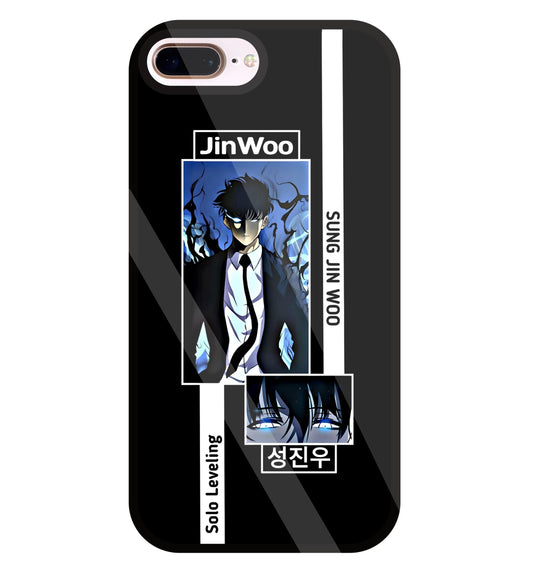 Jin Woo Sung Anime Glass Case For Apple iPhone 8 +