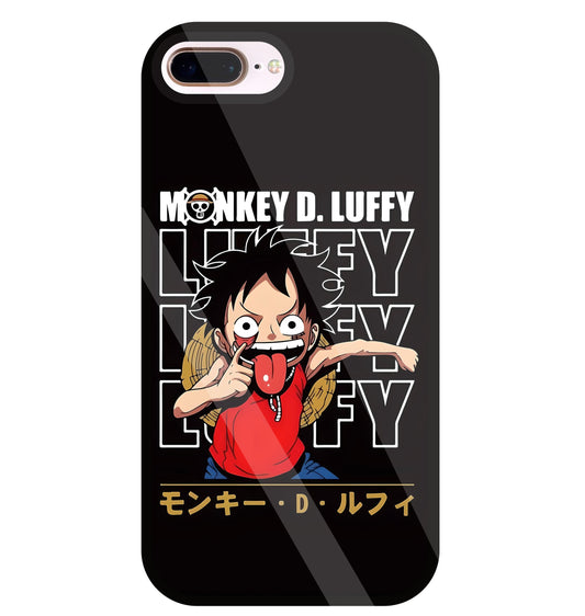 Monkey D Glass Case For Apple iPhone 8 +