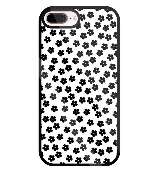 Multiple Daisy flowers Glass Case For Apple iPhone 8 +