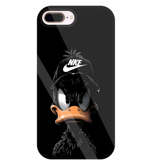 Nike Toon Duck Glass Case For Apple iPhone 8 +