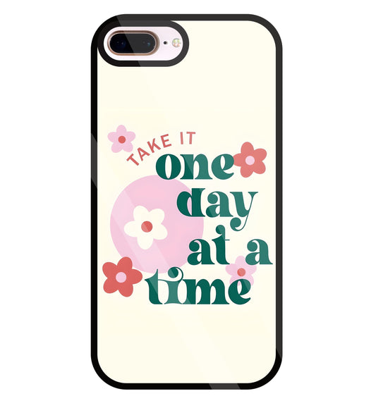 One Day A Good Time Glass Case For Apple iPhone 8 +