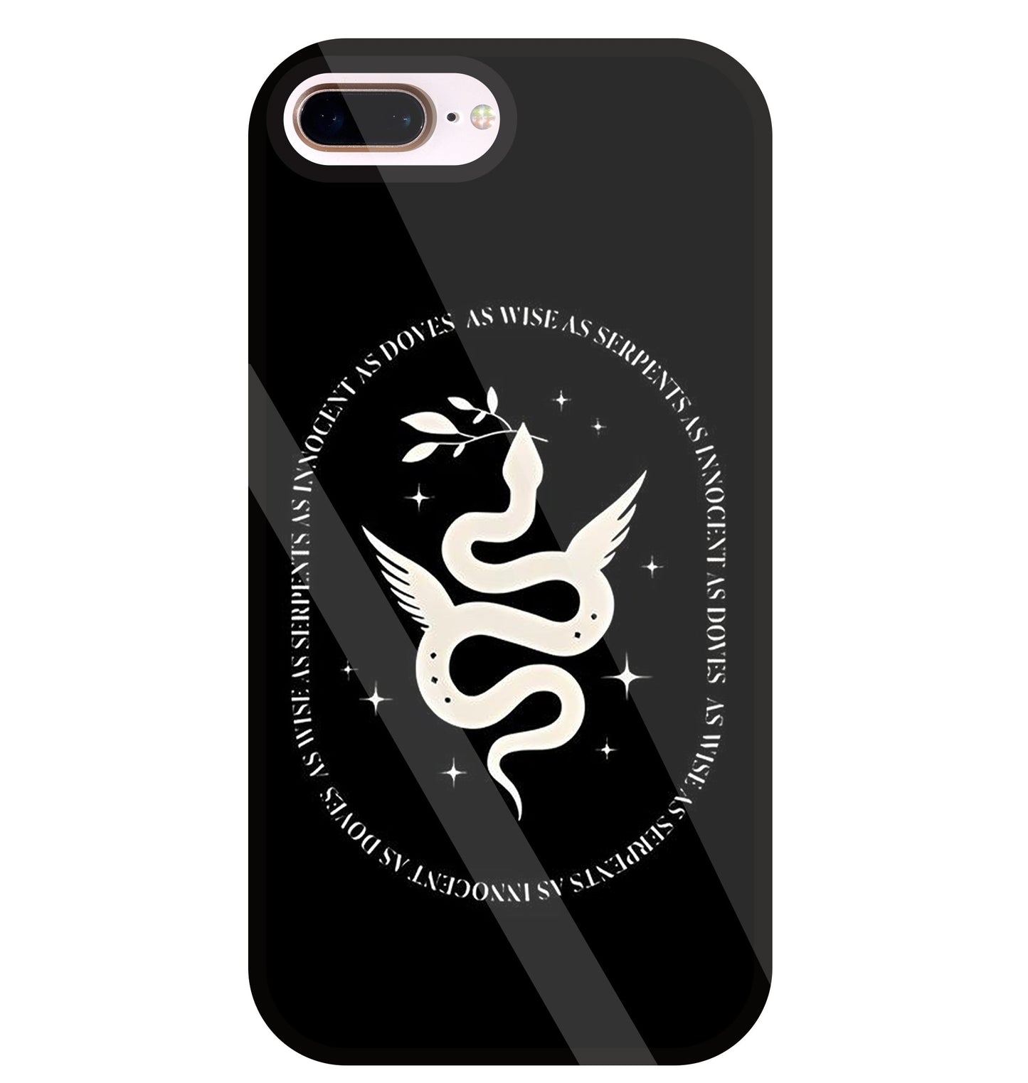 Snakestress Glass Case For Apple iPhone 8 +