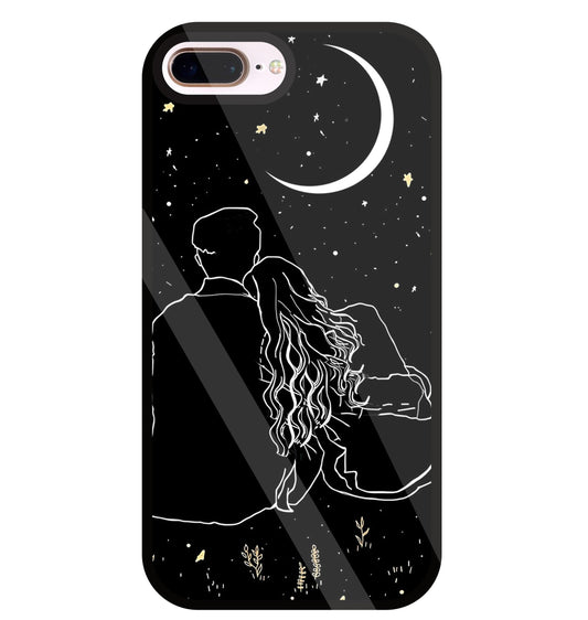Space Human Glass Case For Apple iPhone 8 +