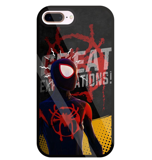 Spidy Sense Glass Case For Apple iPhone 8 +
