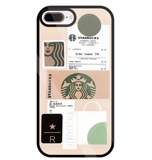 Starbucks Order No Glass Case For Apple iPhone 8 +