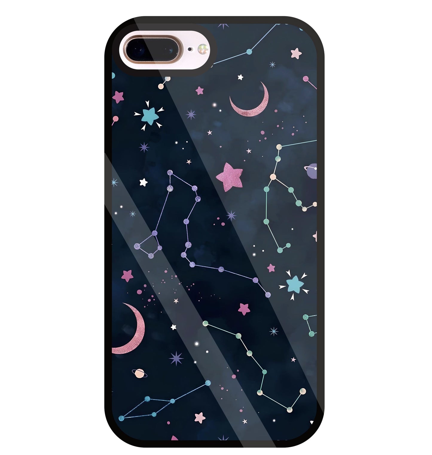 Symbol Of Stars Glass Case For Apple iPhone 8 +